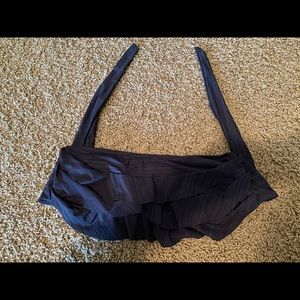 Dark Gray Strapless Bikini Top